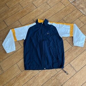 Nike Men's Navy/yellow/white Windbreaker